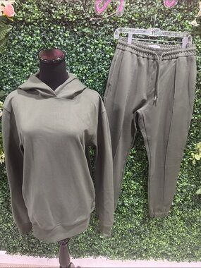 Primark Olive Green Hooded Jogger Set